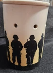 Scentsy Service & Sacrifice Wax Warmer With Bulb Military Ceramic 23177. Fixed Price $14.44.