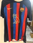 Fc Barcelona Home Ovo Drake Jersey Limited Edition Raphinha Large Slim Fit. Fixed Price $45.00.