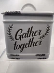 Scentsy Gather Together Electric Wax Warmer Ceramic Modern Farmhouse. Fixed Price $20.69.