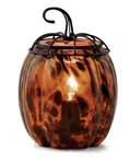 Scentsy Tigers Eye Pumpkin Premium Wax Warmer * Glass Glow New Box. Fixed Price $59.00.
