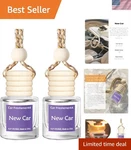 Chic Hanging Car Air Freshener - Long Lasting Essential Oil Diffuser, 2 Pack. Fixed Price $20.87.