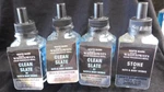 Bath & Body Works White Barn Men 3 Clean Slate 1 Stone Refill Plug Ins. Fixed Price $23.00.