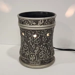 Scentsy Silver Lace Wax Warmer Full Size Floral Filigree Excellent. Fixed Price $14.99.