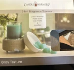 Candle Warmers 2-IN-1 & Wax Melts Fragrance Gray Stone Texture. Fixed Price $15.29.