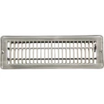 6-HOME Impressions 2-1/4" X 12" Satin Nickel Steel Floor Register 1FL0210SN-NH. Fixed Price $82.89.