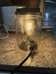 Mason Jar Candle Warmer Lamp Vintage Bulb Wax Melt Burner Glass Decor Euc Works. Fixed Price $24.99.