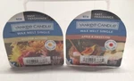 2X Yankee Candle Fall Scented Wax Melt Singles Golden Autumn & Apple Sweet Fig. Fixed Price $9.90.