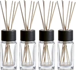 Whole Housewares Natural Diffuser Reeds Bottles Sticks 2 X 4.7 (black), Clear. Fixed Price $29.99.