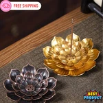 1PC Lotus Flower Shaped Incense Burner Desktop Ornaments Stick Holder. Fixed Price $5.98.