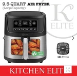 Kitchen Elite 9.5QT Digital Air Fryer Stainless Steel With Window New. Fixed Price $54.99.