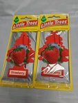 Little Trees Hanging Car Air Freshener, Strawberry Scent - Pack Of 24. Fixed Price $24.99.