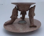 Hand Carved Stone 3 Dolphin Tart/ Oil Burner By Marex Fragrance Creations. Fixed Price $14.99.