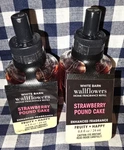 New 2-PACK Strawberry Pound Cake Enh Wallflower Refill Bulbs Bath & Body Works. Fixed Price $16.00.