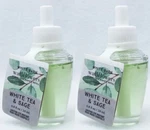2X24ML. Bath & Body Works White Tea Sage Wallflowers Scented Oil Bulb Refills. Fixed Price $16.99.