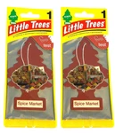 2-PACK Spice Market Little Trees (U1P-10284) Discontinued Car Air Fresheners. Fixed Price $17.98.
