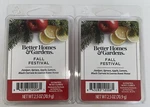 Better Homes & Gardens Scented Wax Melts Fall Festival / Packs 2.5 Oz Each. Fixed Price $10.99.