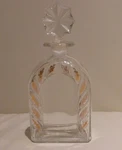 Lys Bleu Prince Henri D'orleans Empty Perfume Bottle 6 3/4" Tall. Fixed Price $40.00.