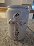 Scentsy Wax Warmer 29922 Antique Cross (discontinued) Mint Condition Complete. Fixed Price $29.75.