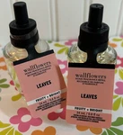 (2) Bath & Body Works Wallflowers Leaves Fragrance Bulb Refills Fruity Bright. Fixed Price $12.99.