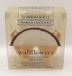 4 Bath & Body Slatkin Vanilla Coconut Wallflowers Refill Fragrance Bulbs. Fixed Price $29.00.