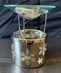 New Slatkin Co Bath & Body Works Winter Snowflake Fragrance Oil Warmer Silver. Fixed Price $24.99.