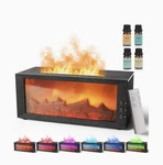 Eseential Oil Diffuser, Fireplace Flame - Aromatherapy Hum.... Fixed Price $20.00.