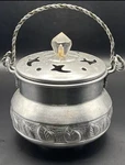 Vintage Aluminum Silver Claire Burke Potpourri Incense Herb BB16. Fixed Price $20.00.