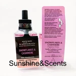 2-PACK Bath & Body Works Snowflakes Cashmere Wallflowers Refill Bulbs 0.8OZ Ea. Fixed Price $21.95.