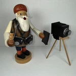 Vintage Kwo Wood Incense Smoker Photographer Erzgebirgische Volkskunst Germany. Fixed Price $95.00.