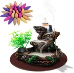 DK177 Incense Holder Waterfall Burner Ceramic Backflow Zen. Fixed Price $17.08.