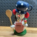 Christian Ulbricht Seiffener Nussknackerhaus Female Snowman Baker Incense Smoker. Fixed Price $120.00.