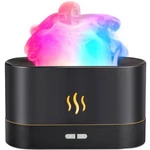 Essential Oil Diffuser Humidifier With 7 Colors Flame Light 180ML Black. Fixed Price $50.41.