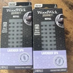 New Nib Woodwick Journey Lavender Spa - 2 Packs 4 Total Refills. Fixed Price $13.49.