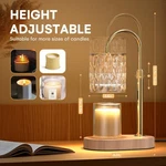 Gold Electric Candle Warmer With Timer Dimmer Adjustable Height Jar. Fixed Price $32.88.