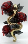 Bath & Body Works Halloween Wallflower Plug In Gold Snake Red Roses. Fixed Price $19.60.