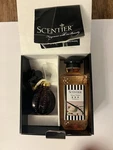 Scentier Fragrance Lamp Set Purple Swirl Gold Vanilla - Nib. Fixed Price $69.00.