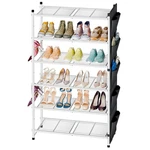 6 Tier 27" Metal Shoe Rack For Closet, Organizer Storage Shlef With Pock.... Fixed Price $50.49.