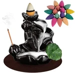 DK177 Waterfall Incense Holder Backflow Cone Ceramic Burner Handcrafte. Fixed Price $13.09.