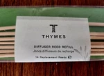 Thymes Bamboo Natural Diffuser Refills - 7 Rattan Reeds 9 Inch. Fixed Price $19.99.