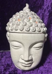 Scentsy Wax Warmer Bali Buddha Head Zen 31610 Boho Stoneware Home Candle Decor. Fixed Price $24.99.