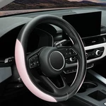 Yhongjt Soft Cute Light Pink Microfiber Leather Anti-slip Steering Wheel Cove.... Fixed Price $25.26.