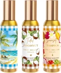 Room Spray, Tidal Coconut, Woven Ocean, Sunset Tropics,each, Air Freshener. Fixed Price $27.98.