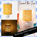 Scentsy Toward The Mini Wax Warmer Nib Yellow Sunflower 80517 Metal. Fixed Price $37.17.