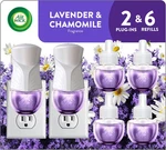 Air Wick Plug In Scented Oil Starter Kit, 2 Warmers + 6 Refills, Lavender & Cham. Fixed Price $25.42.