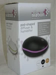Ivation Essential Oil Diffuser & Ultrasonic Cool Mist Aroma Humidifier Pod Shape. Fixed Price $14.99.