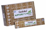 New Goloka Nature's Nest Incense STICKS-15GRAMS(12PACKS). Fixed Price $12.99.
