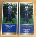 Pair Of Vintage Concepts Flame Protector Clear Glass Winelight. Fixed Price $16.49.