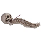Ice Armor 10.5" W Skull Incense Burner Sticks Holder Fantasy Decoration. Fixed Price $48.25.