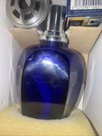 New *lampe Berger Paris Cobalt Blue Glass Bottle Catalytic Burner Oil Diffuser. Fixed Price $100.00.