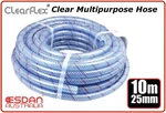 Clear Multipurpose Reinforced Braided Pressure Fuel Air Hose 25MM 10M Food Grade. Fixed Price $75.93.